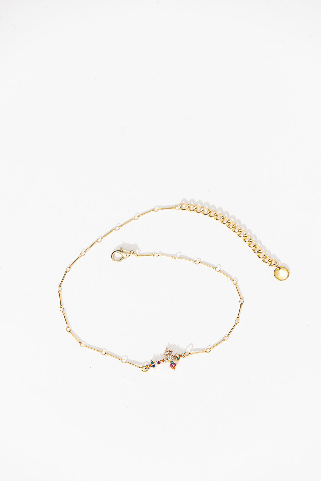 Diamante Gold Plated Cross Necklace