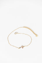 Diamante Gold Plated Cross Necklace