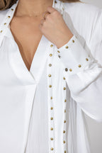 White Glow Stud Blogger Shirt