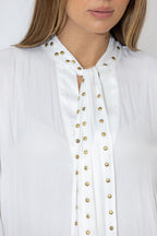 White Glow Stud Blogger Shirt