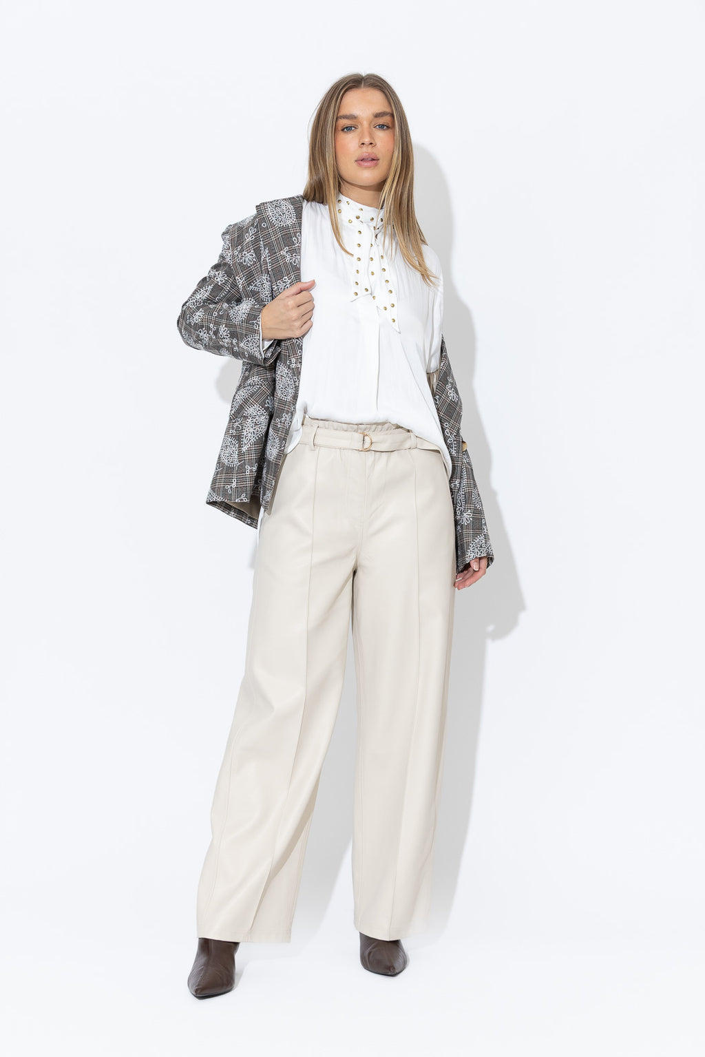White Glow Stud Blogger Shirt