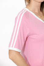 Pink Washed Cotton Rugby T-Shirt
