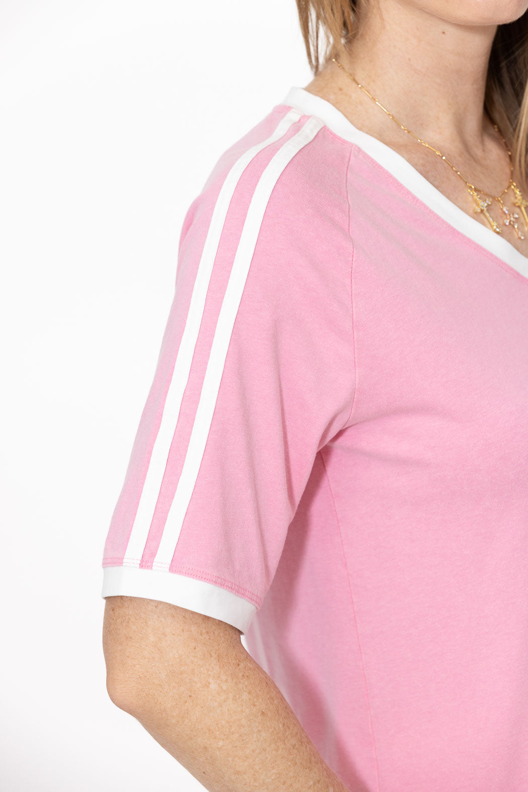 Pink Washed Cotton Rugby T-Shirt