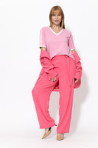 Pink Washed Cotton Rugby T-Shirt