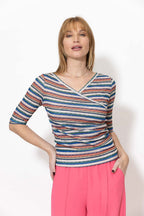 Orange Stripe Livvie Top
