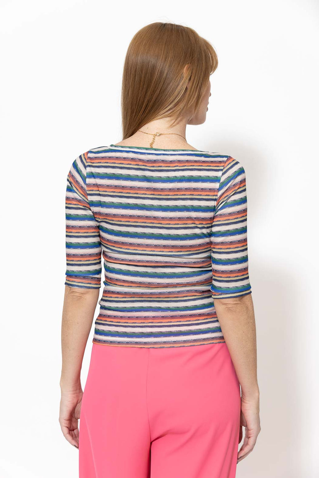 Orange Stripe Livvie Top