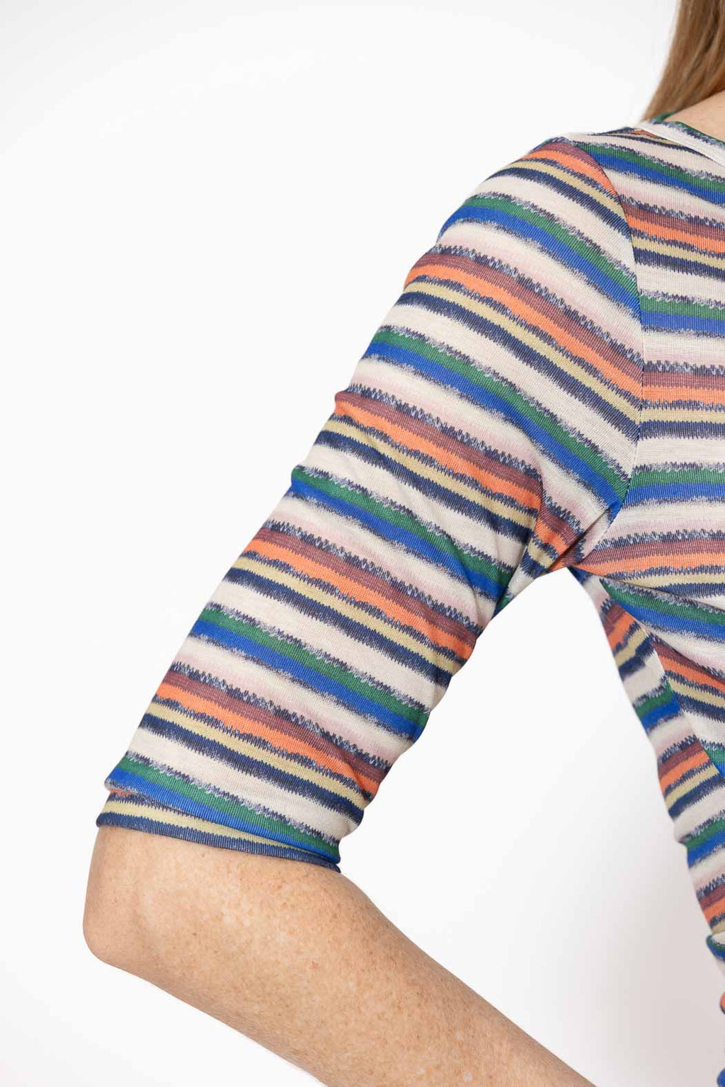 Orange Stripe Livvie Top