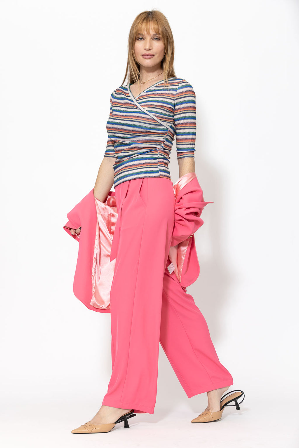 Orange Stripe Livvie Top