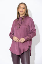 Deep Rose Glow Stud Blogger Shirt