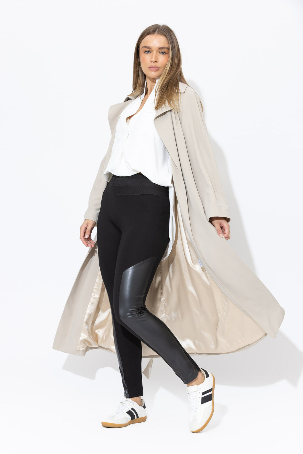 Black Panelled Miracle Pant