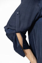 Navy Glow Boyfriend Shirt