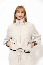 Beige Euro Athleisure Jacket