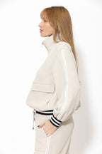 Beige Euro Athleisure Jacket
