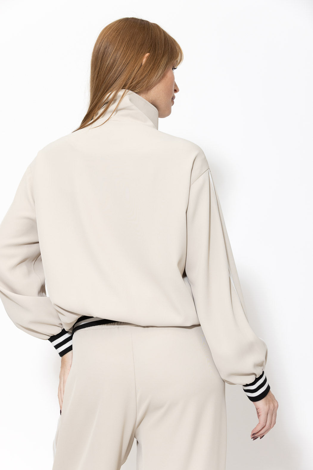 Beige Euro Athleisure Jacket