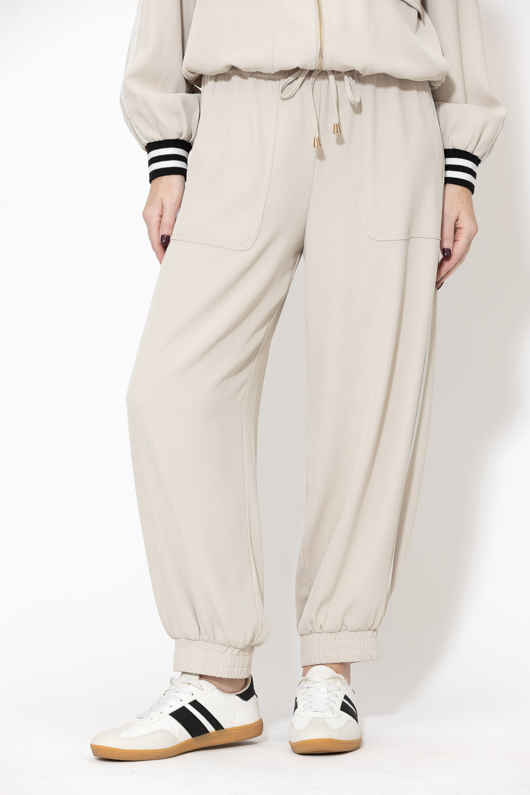 Beige Euro Sport Balloon Pant