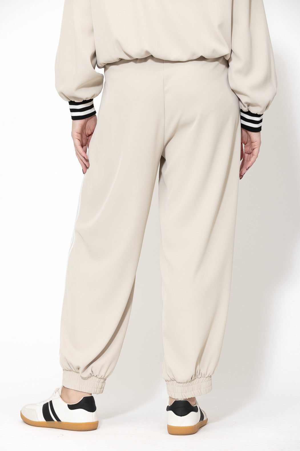 Beige Euro Sport Balloon Pant