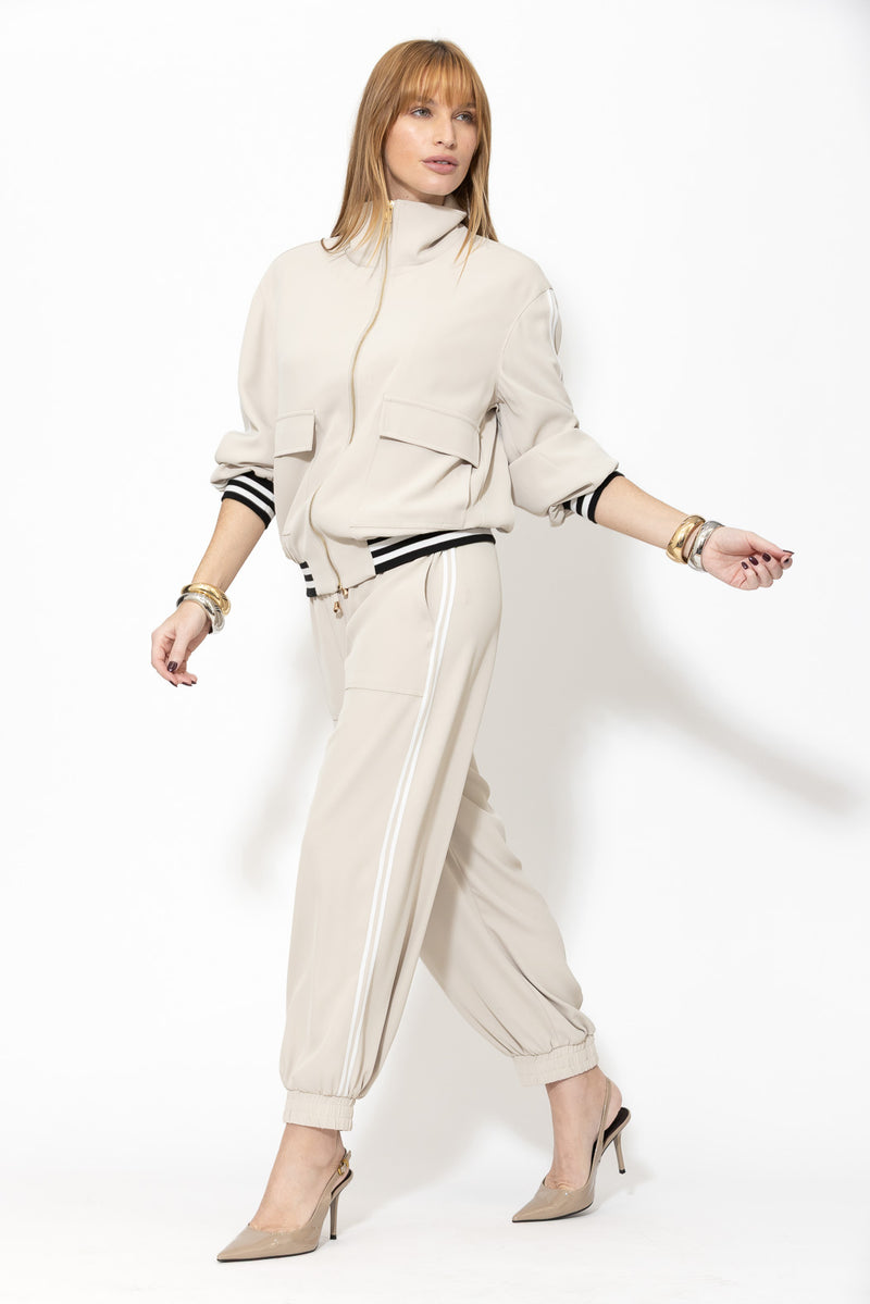 Beige Euro Sport Balloon Pant