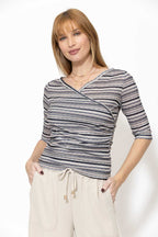 Grey Stripe Livvie Top
