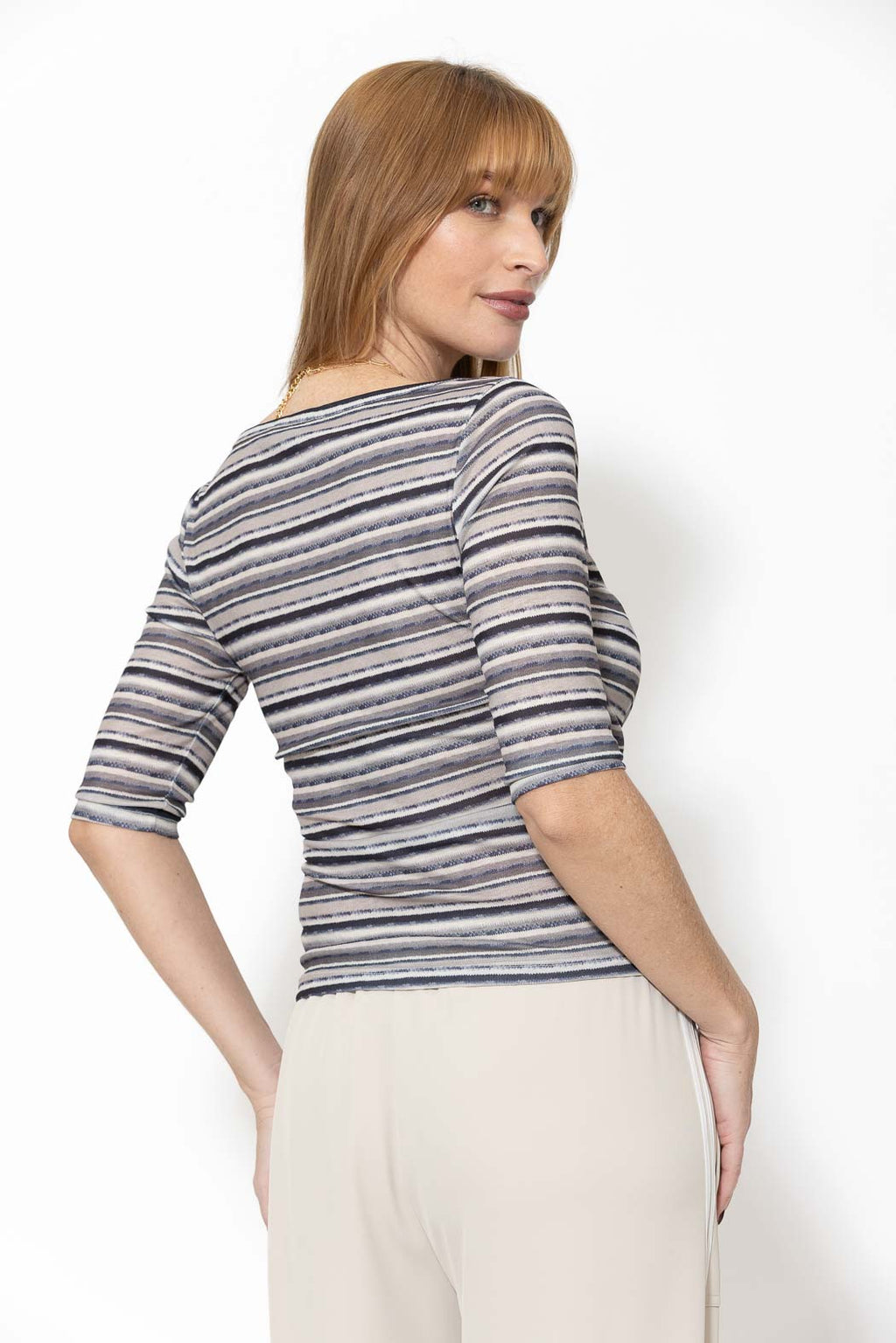 Grey Stripe Livvie Top