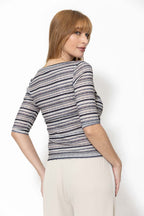 Grey Stripe Livvie Top