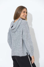 Grey Top Dog Hooded Jumper