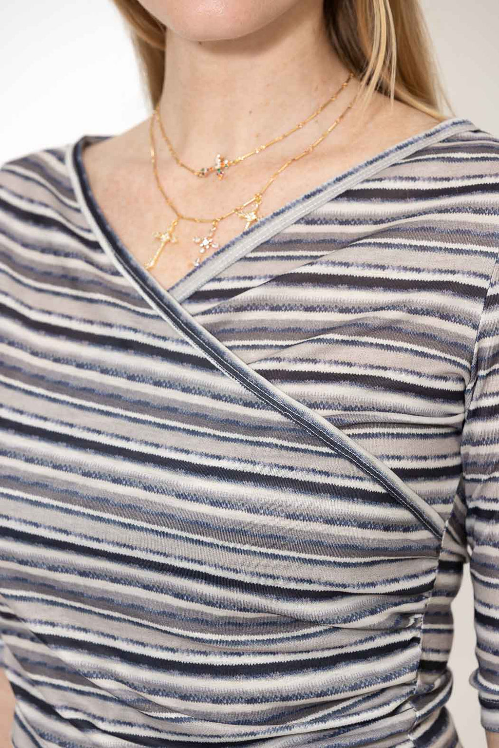 Grey Stripe Livvie Top