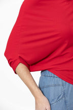 Crimson Tencel Drape Top