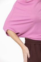 Pink Tencel Drape Top