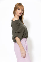 Forest Tencel Drape Top
