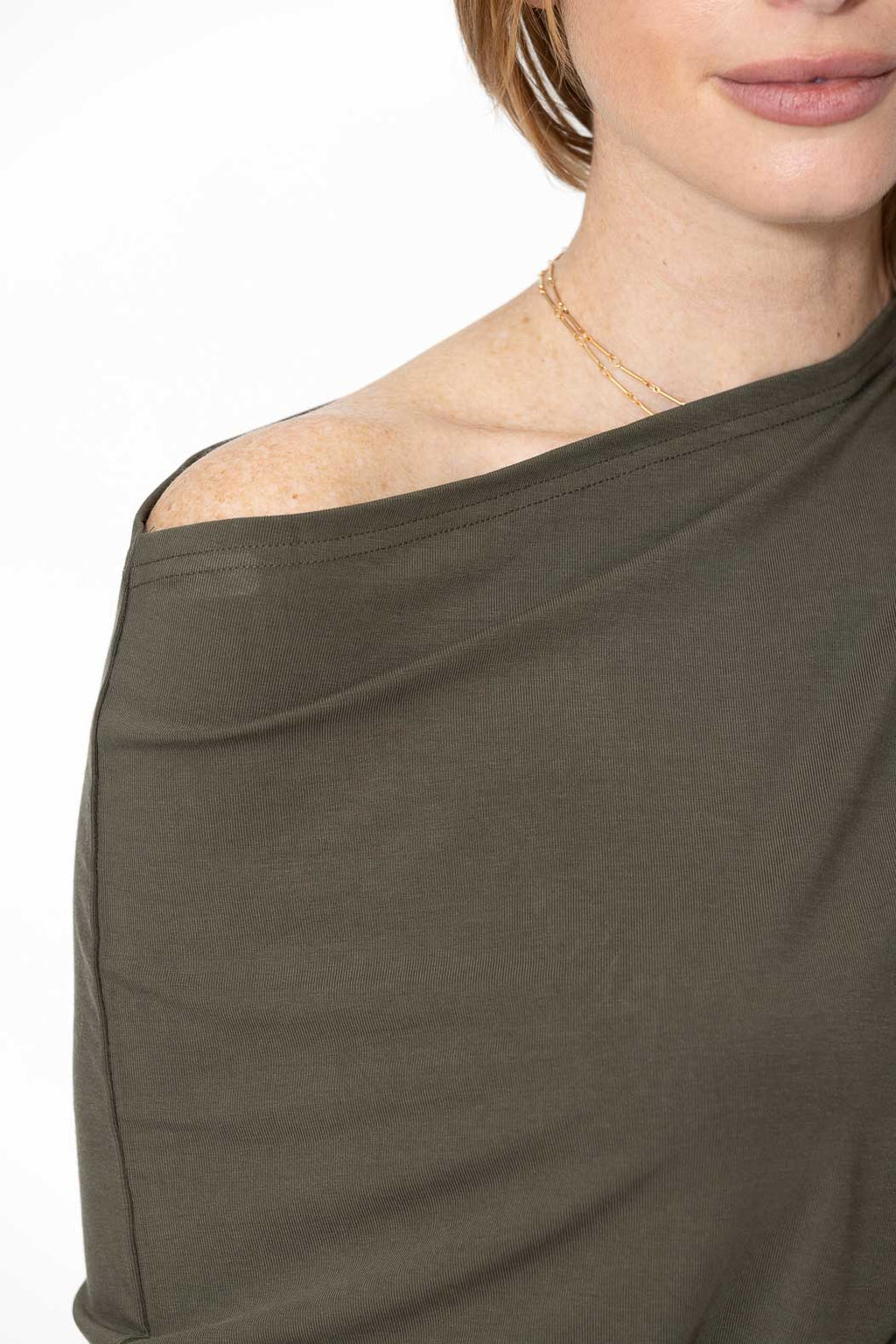 Forest Tencel Drape Top