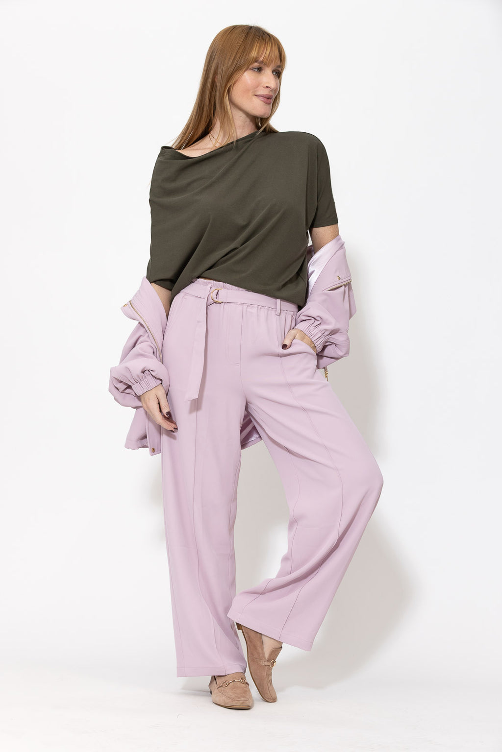 Forest Tencel Drape Top