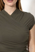Khaki Tencel Liv Top