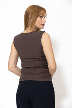 Chocolate Tencel Lace Cami