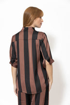 Chocolate Stripe Glow Blogger Shirt