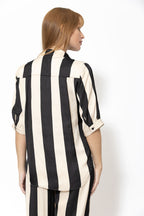Ivory Stripe Glow Blogger Shirt