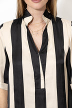 Ivory Stripe Glow Blogger Shirt