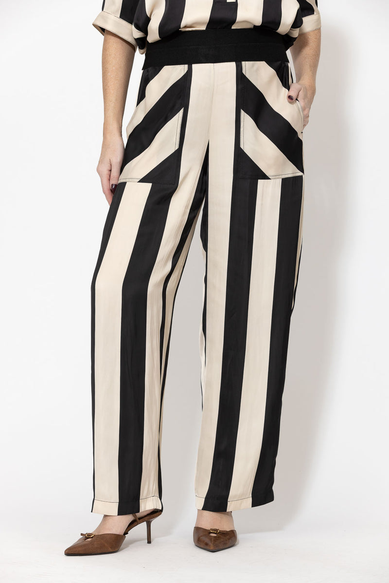 Ivory Stripe Glow Resort Pant