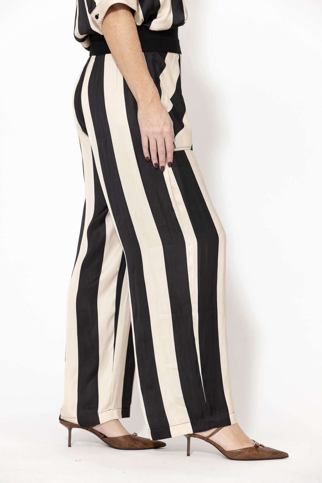 Ivory Stripe Glow Resort Pant
