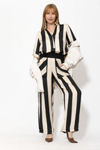 Ivory Stripe Glow Resort Pant
