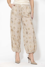 Sequin Embroidered Balloon Pant
