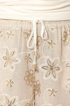 Sequin Embroidered Balloon Pant