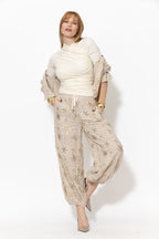 Sequin Embroidered Balloon Pant
