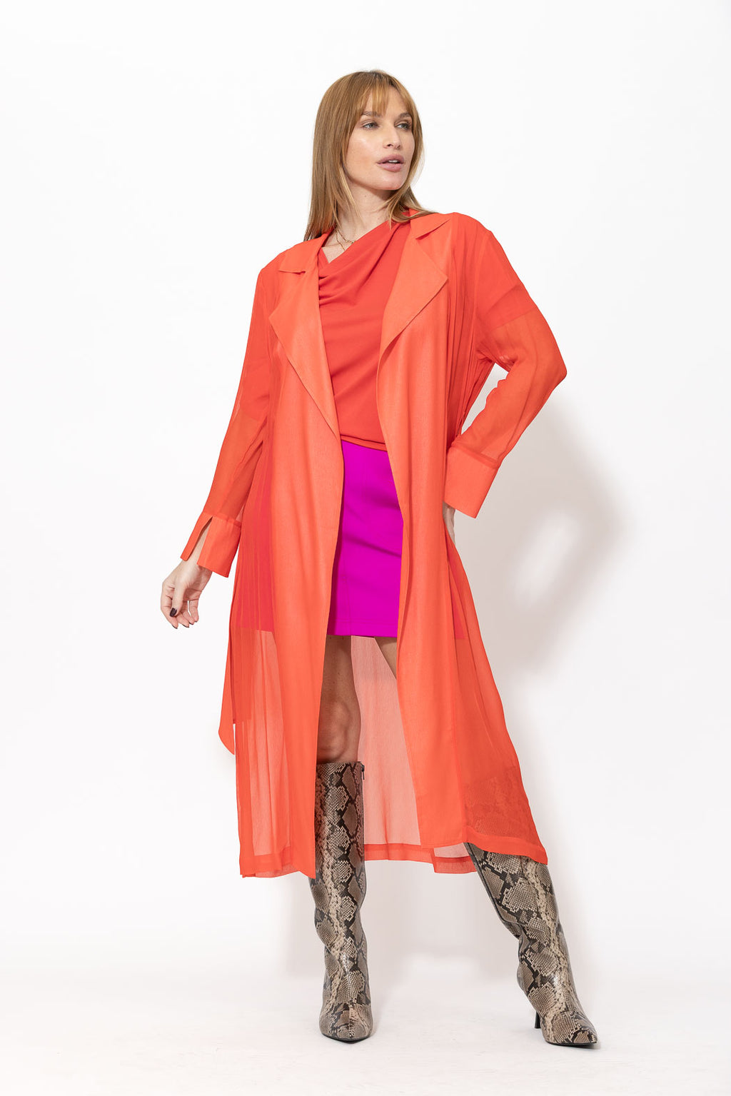 Tangello Viscose Trench Coat
