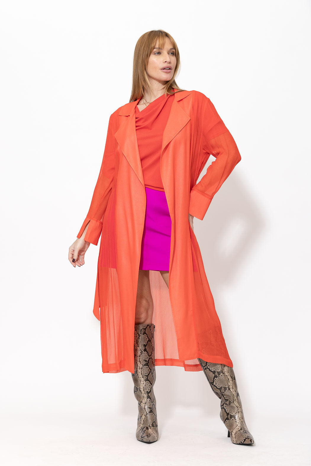 Tangello Viscose Trench Coat