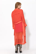 Tangello Viscose Trench Coat