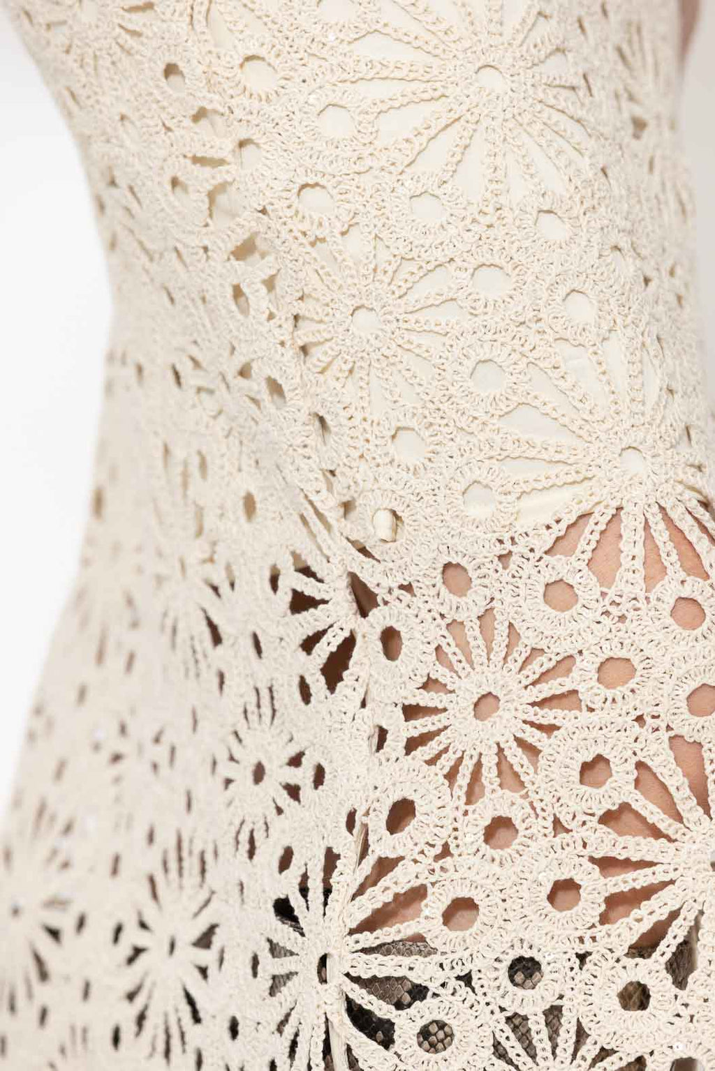 Ecru Crochet Skirt