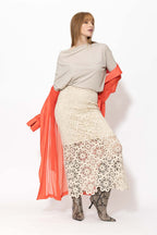 Putty Tencel Drape Top