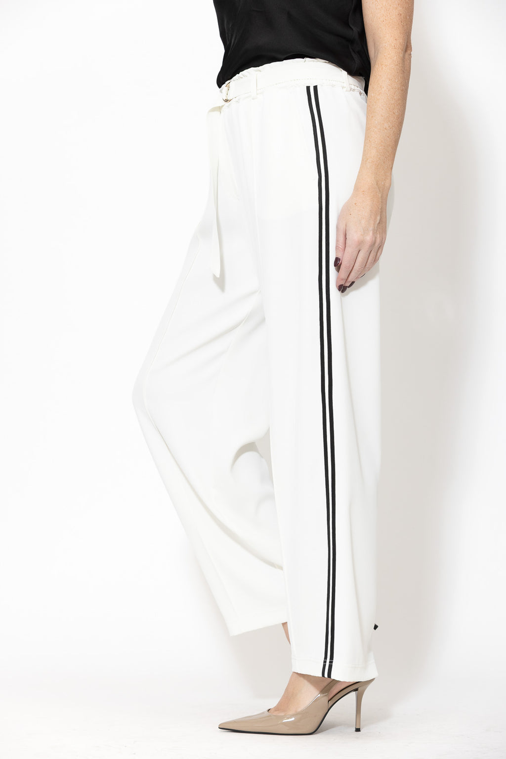 Ivory Euro Pintuck Spot Pant