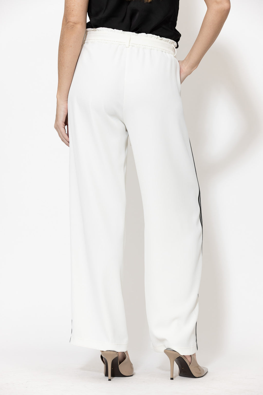Ivory Euro Pintuck Spot Pant