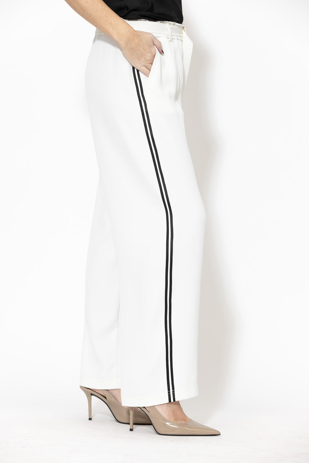 Ivory Euro Pintuck Spot Pant